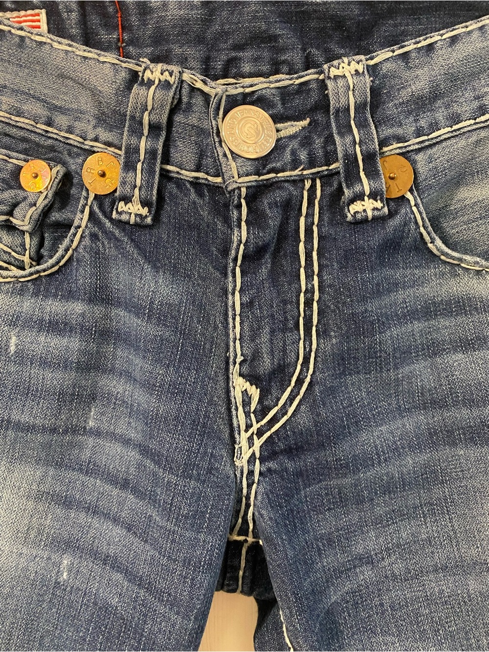Vintage True Religion Ricky Super T Jeans - Size 30 (Made in USA) - Picture 3 of 15